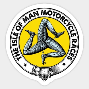 Isle of Man Motorcycle Race Sticker